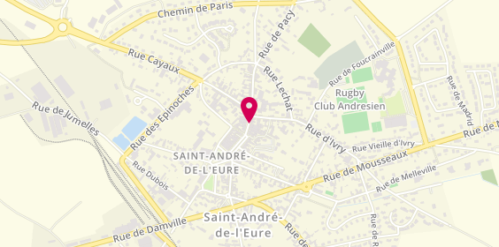 Plan de Pompes Funèbres Georges Guillon, 68 Rue du Chanoine Boulogne, 27220 Saint-André-de-l'Eure