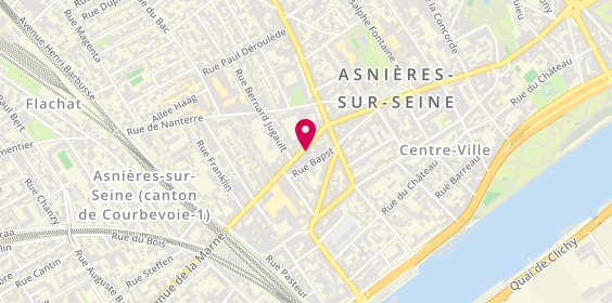 Plan de Pompes Funèbres de France, 64 avenue de la Marne, 92600 Asnières-sur-Seine