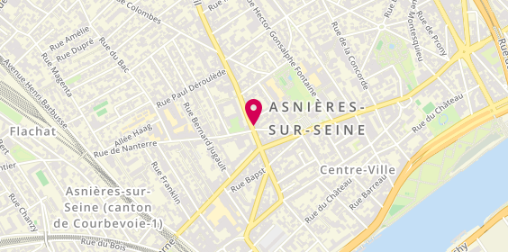 Plan de Pompes Funèbres Colliot, 63 Rue de Nanterre, 92600 Asnières-sur-Seine