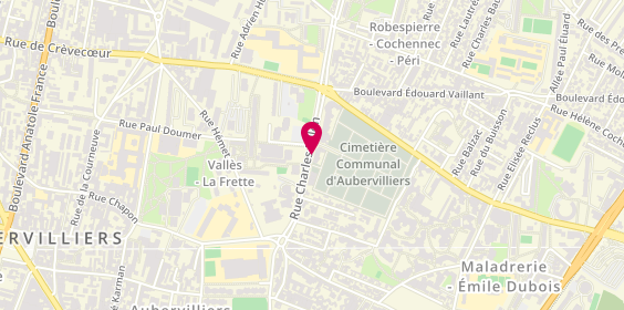 Plan de Santilly Pompes Funebres, 48 Rue Charles Tillon, 93300 Aubervilliers