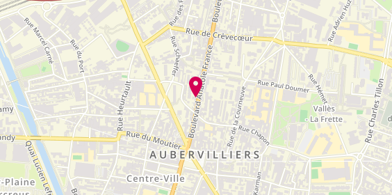 Plan de Aubervilliers Conseils Funéraires, 19 Boulevard Anatole France, 93300 Aubervilliers
