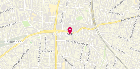 Plan de Pompes Funèbres et Marbrerie MARECHAL - PFG COLOMBES, 26 Rue du Bournard, 92700 Colombes