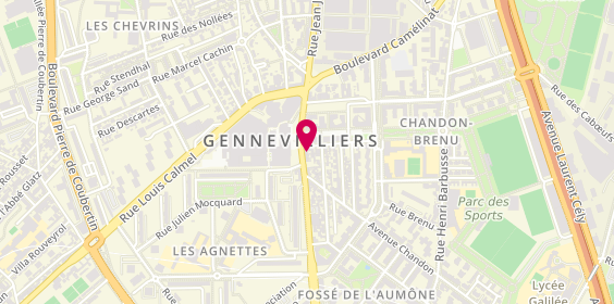 Plan de Pompes funèbres PFG GENNEVILLIERS, 146 avenue Gabriel-Péri, 92230 Gennevilliers