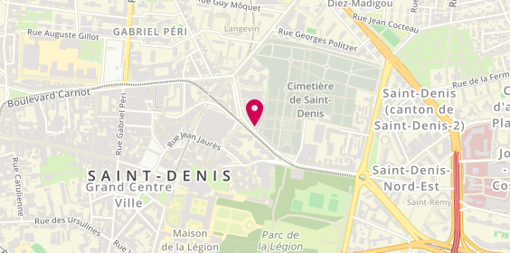Plan de Pompes Funèbres Amethyste International, 27 Boulevard de la Commune de Paris, 93200 Saint-Denis