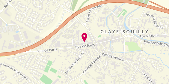 Plan de POMPES FUNEBRES-MARBRERIE DE LIZY sur OU, 5 Bis Rue Jean Jaurès, 77410 Claye-Souilly