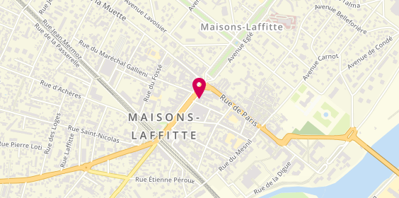 Plan de Pompes funèbres PFG MAISONS-LAFFITTE, 9 Av. De Longueil, 78600 Maisons-Laffitte