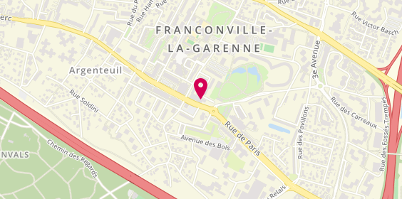 Plan de Pompes funèbres Roc Eclerc Franconville, 84 Rue du Général Leclerc, 95130 Franconville