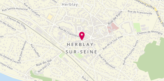 Plan de Pompes funèbres PFG HERBLAY, 16 Rue du Général de Gaulle, 95220 Herblay-sur-Seine
