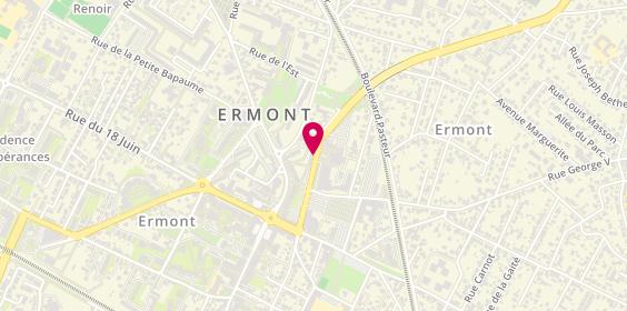 Plan de Pompes funèbres PFG ERMONT, 6 Rue Saint-Flaive Prolongée, 95120 Ermont