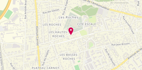 Plan de Les 2 Rives Pompes Funebres Marbrer, 56 Rue des Hautes Roches, 78700 Conflans-Sainte-Honorine