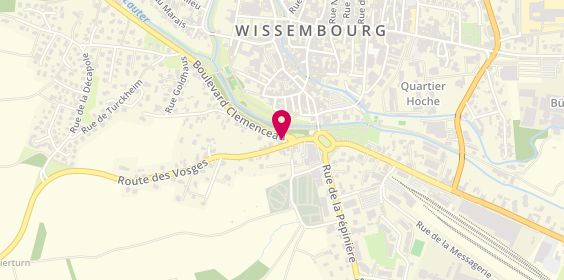 Plan de Pompes funèbres et menuiserie DIETRICH, 1 Boulevard Clemenceau, 67160 Wissembourg