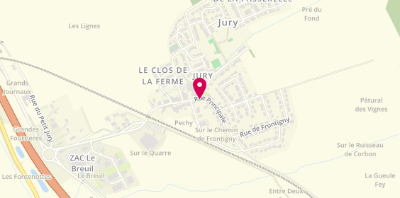 Plan de Roc Eclerc Jury, Rue Fontaine à l'Auge, 57245 Jury