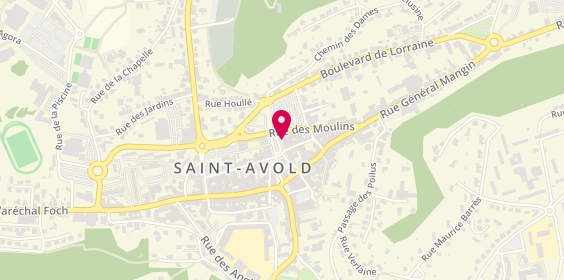 Plan de SARL Pompes Funèbres Centrales, 6 place Saint-Nabor, 57500 Saint-Avold