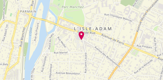 Plan de Pompes funèbres PFG l'ISLE-ADAM, 14 Rue Saint-Lazare, 95290 L'Isle-Adam