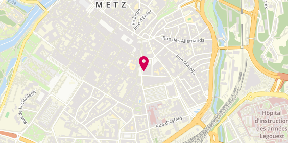 Plan de Pompes funèbres PFG METZ - Place Saint-Louis, 42 Place Saint Louis, 57000 Metz