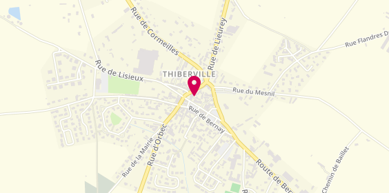Plan de Pompes Funèbres Doré, 13 Rue de Lisieux, 27230 Thiberville