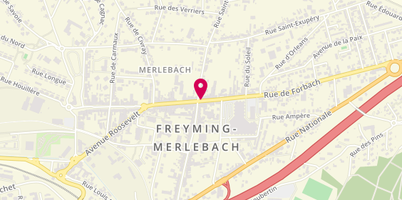 Plan de Ogf, 1 Rue de Forbach, 57800 Freyming-Merlebach