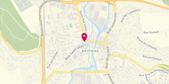 Plan de Etablissements A. Forcher et Fils, 23 Rue Saint-Denis, 27800 Brionne