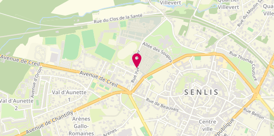 Plan de Maison Funéraire de Senlis, 16 Rue Yves Carlier, 60300 Senlis