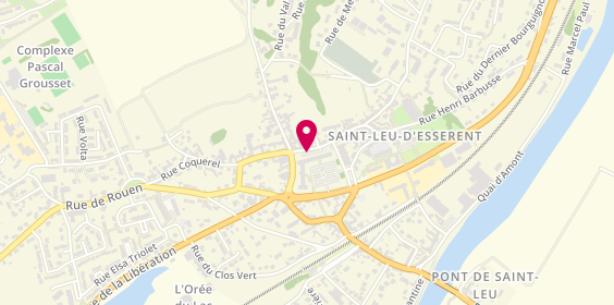 Plan de Bourson Pauchet Pompes Funèbres, 23 Rue Forges, 60340 Saint-Leu-d'Esserent