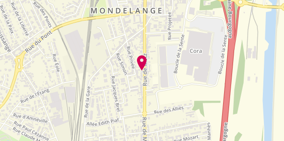 Plan de Pompes Funèbres - Marbrerie HIEULLE, 339 Rue de Metz, 57300 Mondelange
