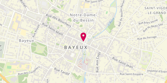 Plan de Pompes funèbres PFG BAYEUX, 2 Rue Saint-Martin, 14400 Bayeux