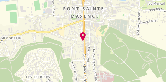 Plan de Pompes Funèbres et Marbrerie COULON, 8 avenue Jean Jaurès, 60700 Pont-Sainte-Maxence