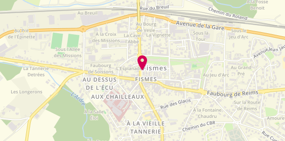 Plan de Pompes Funèbres de Fismes, 28 Place Hôtel de Ville, 51170 Fismes