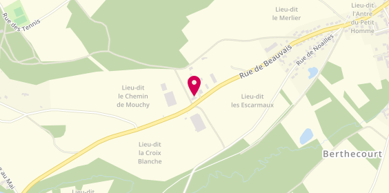 Plan de Pompes Funèbres et Marbrerie CRUEL - PFG BERTHECOURT, 820 Rue de Beauvais, 60370 Berthecourt
