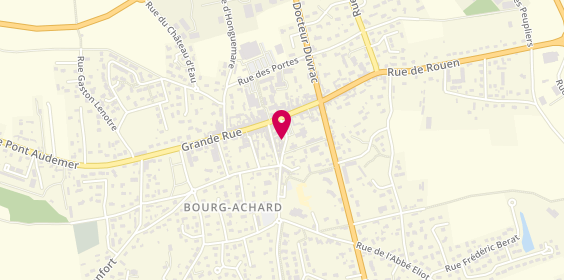 Plan de Pompes Funebres Lemonnier, 62 place de la Mairie, 27310 Bourg-Achard