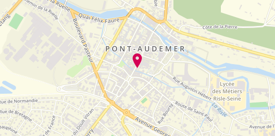Plan de Pompes funèbres PFG PONT-AUDEMER, 2 Rue de la République, 27500 Pont-Audemer
