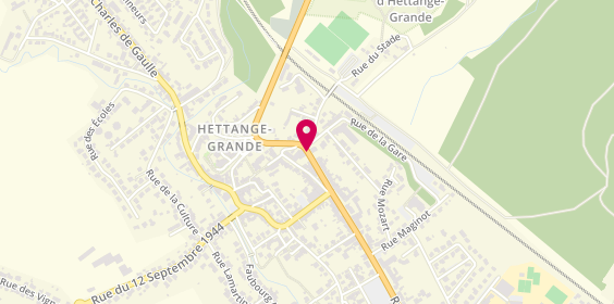 Plan de Pompes Funèbres & Marbrerie Pirus, 10 Rue de Luxembourg, 57330 Hettange-Grande