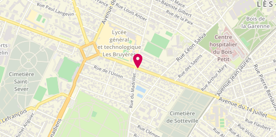 Plan de Pompes Funèbres Marbrerie Lepretre, 215 Avenue du Quatorze Juillet, 76300 Sotteville-lès-Rouen
