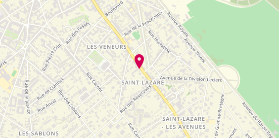 Plan de Pompes funèbres PFG COMPIÈGNE - Rue Saint-Lazare, 32 Rue Saint-Lazare, 60200 Compiègne