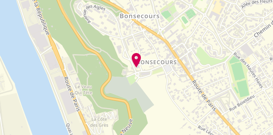 Plan de Pompes Funèbres Marbrerie Beaucourt, 2 avenue Numa Servin, 76240 Bonsecours