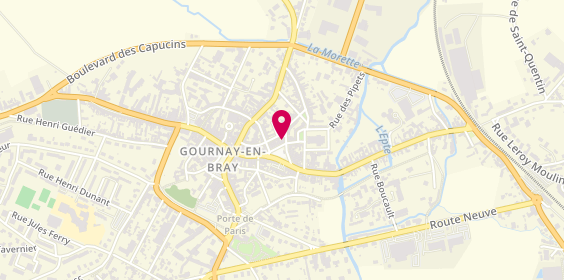 Plan de Pompes Funebres Gournaisiennes, 15 Rue de l'Église, 76220 Gournay-en-Bray