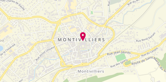Plan de Pompes funèbres PFG MONTIVILLIERS, 1 place François Mitterrand, 76290 Montivilliers