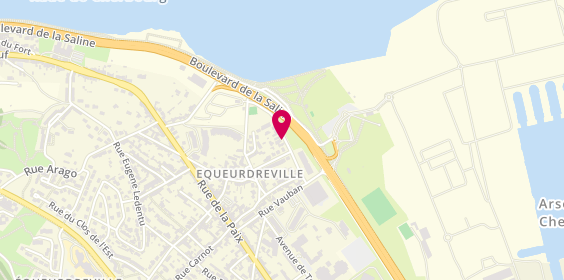 Plan de Funéraríum de la Salíne, Equeurdreville Hainneville 13 Rue Jean Bart, 50120 Cherbourg-en-Cotentin