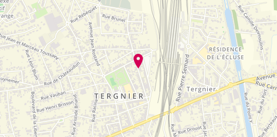 Plan de Pompes Funèbres Bernasconi | Entreprise de pompes funèbres Tergnier, 34 avenue Jean Moulin, 02700 Tergnier