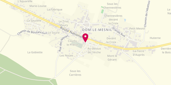 Plan de Pf Marbrerie Mozet Cornard, 47 Route Nationale, 08160 Dom-le-Mesnil