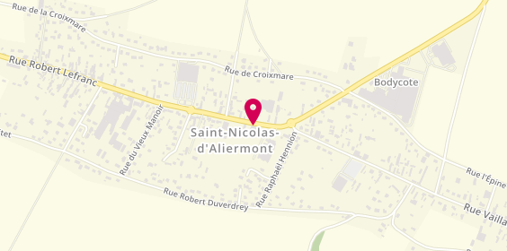 Plan de Pompes Funèbres Marbrerie SAGNIER saint Nicolas daliermont, 1198 Rue Robert Lefranc, 76510 Saint-Nicolas-d'Aliermont