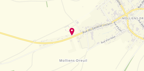 Plan de Pfm Fournet, 2 Rue des Airettes, 80540 Molliens-Dreuil