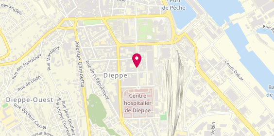 Plan de Pompes Funèbres DIEPPOISES - le Choix Funéraire Dieppe, 22 avenue Pasteur, 76200 Dieppe