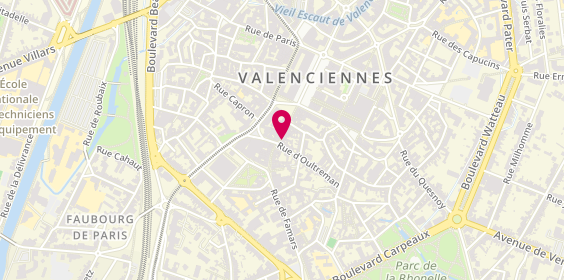 Plan de Pompes Funèbres et Marbrerie Jouvin, 31-33 Rue de Famars, 59300 Valenciennes
