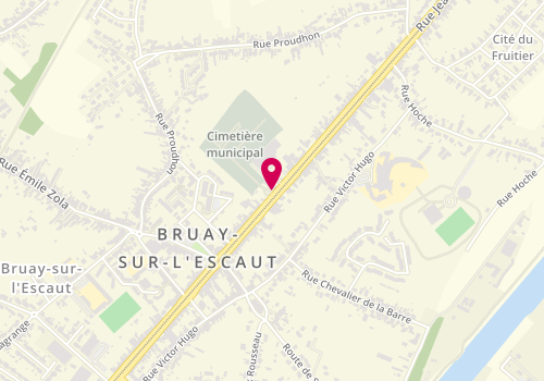 Plan de Pompes funèbres PFG BRUAY-SUR-l'ESCAUT, 376 Rue Jean Jaurès, 59860 Bruay-sur-l'Escaut