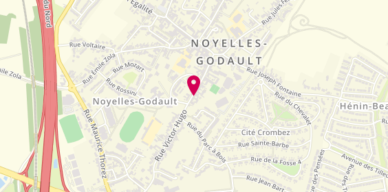 Plan de La Botte Fleurie Pompes Funebres, 51 Rue Victor Hugo, 62950 Noyelles-Godault