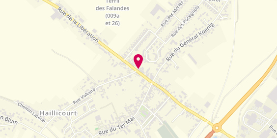 Plan de Pompes Funèbres Lobidel, 16 Bis Rue de la Libération, 62940 Haillicourt