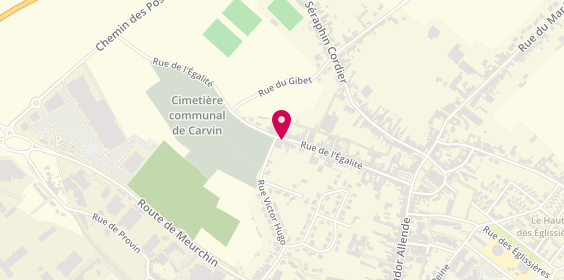 Plan de Marbrerie Carvinoise, 95 Rue de l'Égalité, 62220 Carvin