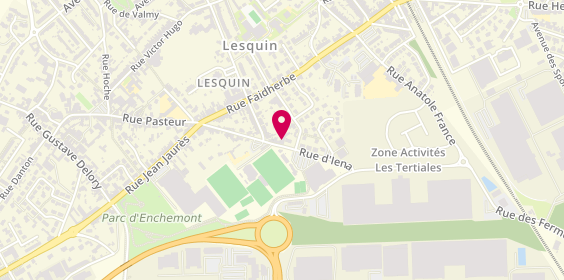 Plan de Pompes Funèbres Marchand, 31 Rue D&#039;Iena, 59810 Lesquin