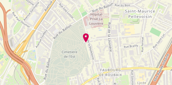 Plan de VANDEVILLE Marie Paule, 41 Rue des Vicaires, 59800 Lille